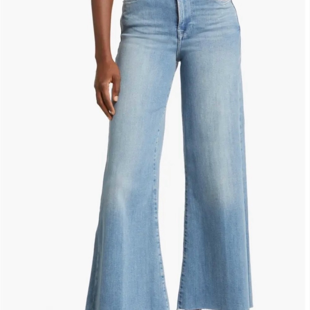 FRAME Le Palazzo Raw Hem Ankle Wide Leg Jeans (Jonah) size 32
